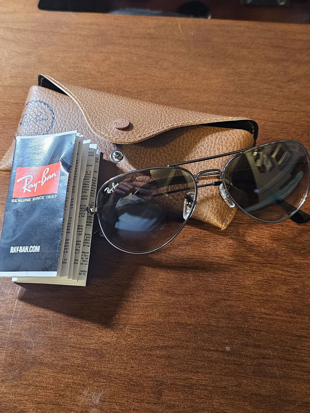 Ray-Ban 3025 Aviator Sunglasses in Chrome with Brown Tinted Lens